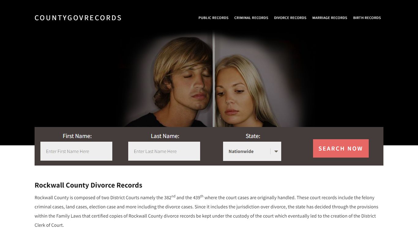 Rockwall County Divorce Records | Enter Name and Search|14 Days Free